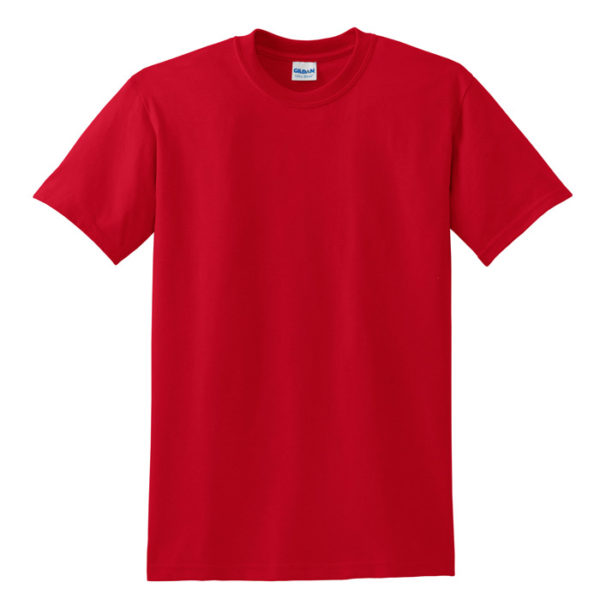 Gildan DryBlend Youth T-Shirt - Medium, Red, Moisture-Wicking, Double-Needle Stitch, Pre-Shrunk